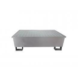 Bac de rétention conique en acier - 2 fûts