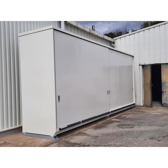 Conteneur 8 mètres 2 niveaux équipé de portes coulissantes