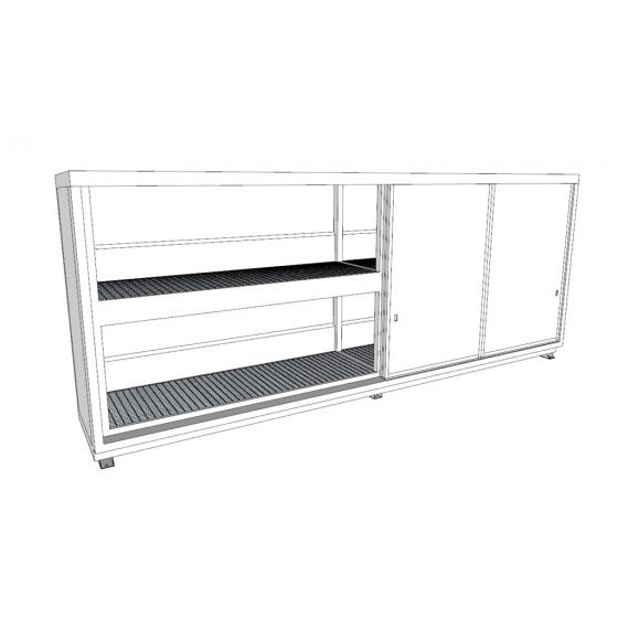 Conteneur 8 mètres 2 niveaux isolé