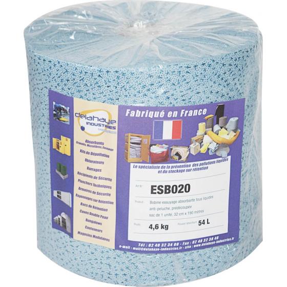 Rouleau d'essuyage absorbant- 500 feuilles <br> Epaisseur : 75gr/m2