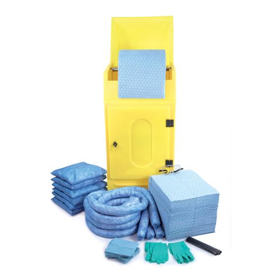 Kit anti-pollution hydrocarbure - Armoire <br> Absorption : 300 L