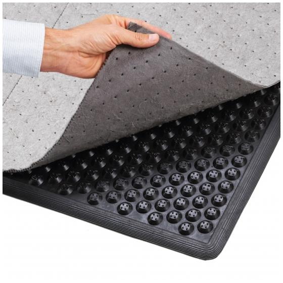 Tapis ergonomique pour absorbant <br> Dim : 870 x 1570 mm