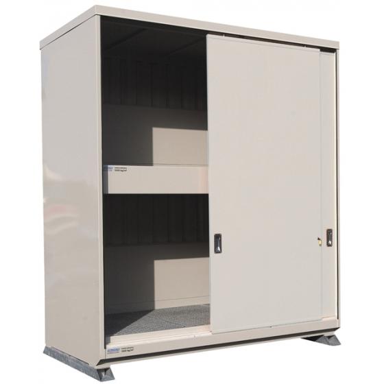 Conteneur 3 mètres 2 niveaux équipé de portes coulissantes