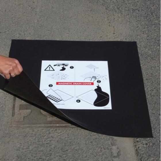 Plaque d'obturation magnétique pour regard de 900 x 900 mm