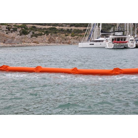 Barrage de confinement à flotteurs ronds <br>Hauteur totale : 65 cm