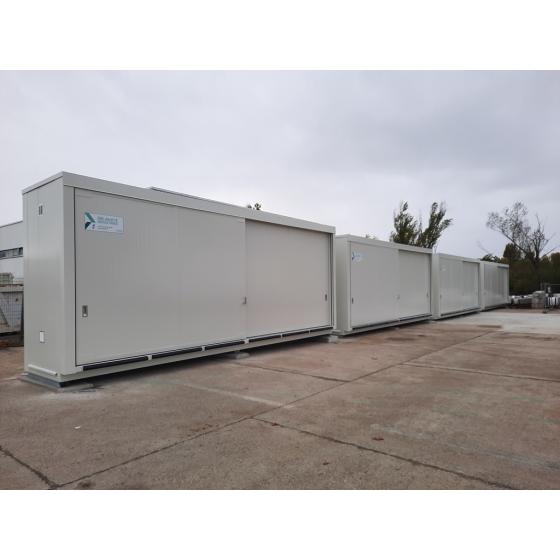 Conteneur 8 m isolé équipé coupe-feu 2 heures