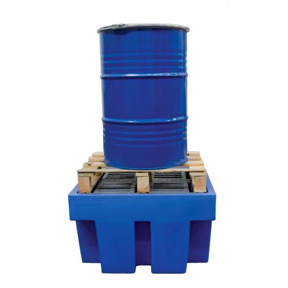 Bac de rétention en plastique -  1 fût