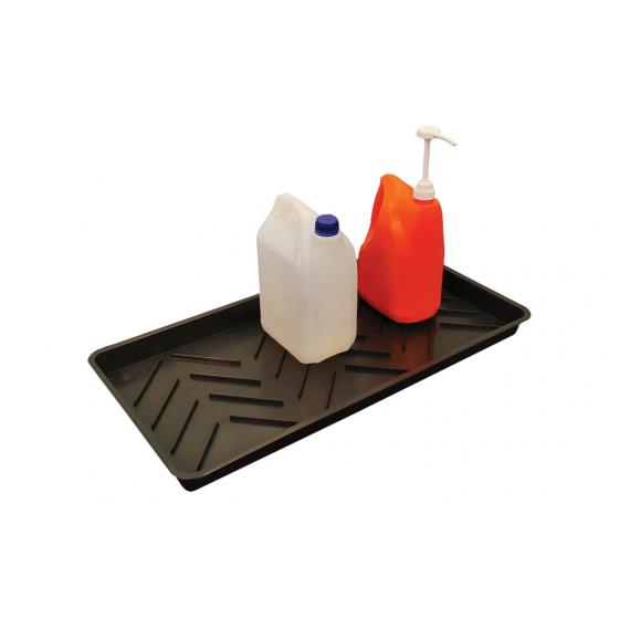 Petit bac de rétention en plastique <br> Capacité : 11 L