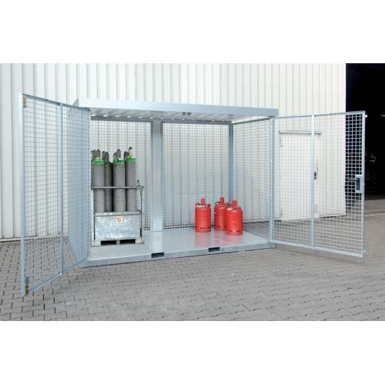 Abri pour 16 bouteilles de gaz avec plancher