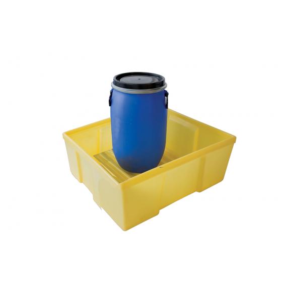 Bac de rétention en plastique <br> Capacité : 110 L