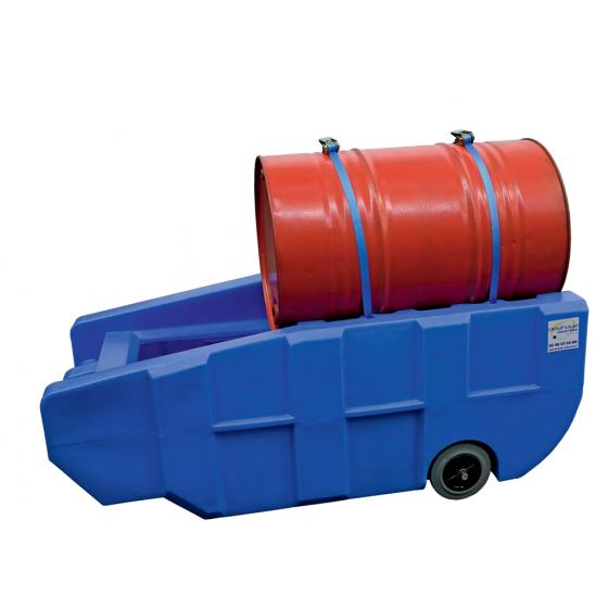 Bac de rétention mobile en plastique - 1 fût couché