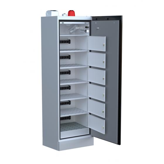 Armoire LithiumVault 1 porte à 6 compartiments