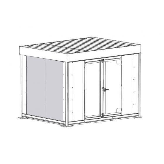 Bungalow 3 m isolé coupe-feu 2 heures (REI120)