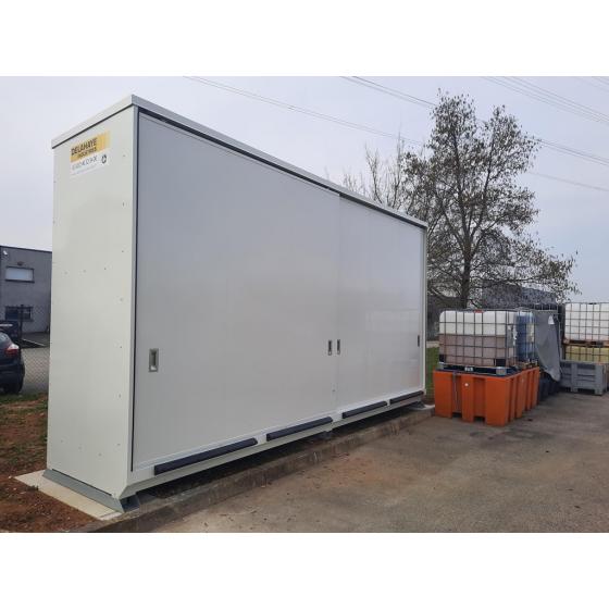 Conteneur 6 m, 2 niveaux avec portes coulissantes