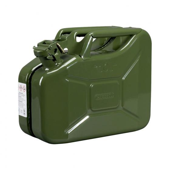 Jerrican de transport carburants en acier <br> 10 L