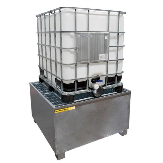 Bac de rétention en acier <br> 1 IBC