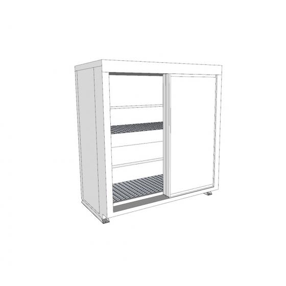 Conteneur isolé équipé coupe-feu 2 heures de 3 mètres