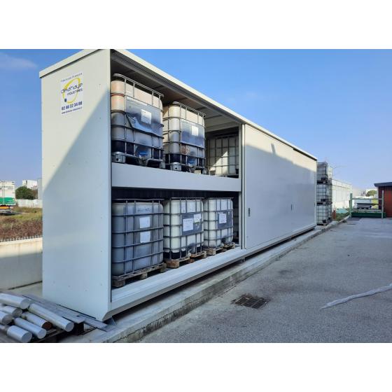 Conteneur de 12m équipé de portes coulissantes