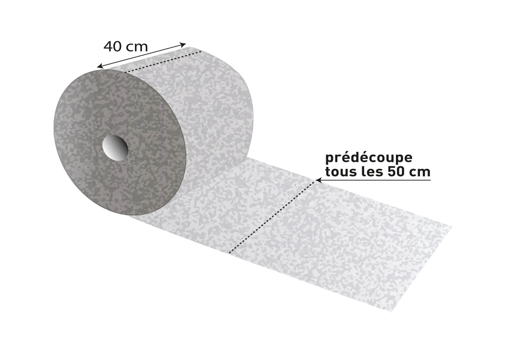 Rouleau absorbant-hydrocarbure <br> Absorption rapide - 60 m x 40