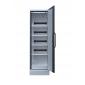 Armoire LithiumVault 1 porte avec extincteur FirePro et racks de prises électriques