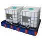 Bac de rétention transportable et pliable <br>Rétention : 455 L