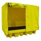 Bac de rétention fermé en plastique <br> 2 cuves 1000 L ou 8 fûts