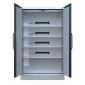 Armoire LithiumVault avec extincteur FirePro et racks de prises électriques (16A)