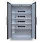 Armoire LithiumVault avec extincteur FirePro et racks de prises électriques (16A)