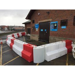 Unité Floodstop de 0,90 m de haut à remplissage automatique (blanc)