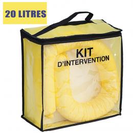 Kit anti-pollution  chimique - Sac  Absorption : 20 L