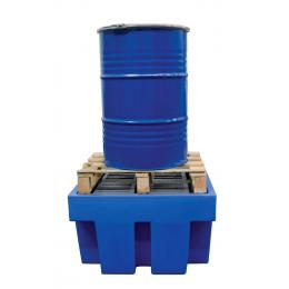 Bac de rétention en plastique -  1 fût