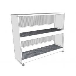 Conteneur de 4 mètres à 2 niveaux sans porte