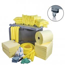 Kit anti-pollution chimique - Caisse palette  Absorption : 600 L