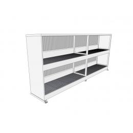 Conteneur 8 m 2 niveaux simple face sans porte