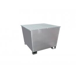 Bac de rétention conique en acier 1 IBC