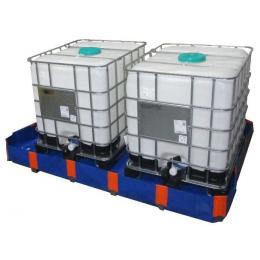 Bac de rétention transportable et pliable Rétention : 455 L