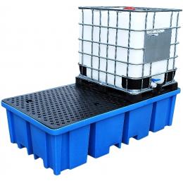 Bac de rétention en plastique  2 cuves de 1000 L ou 8 fûts