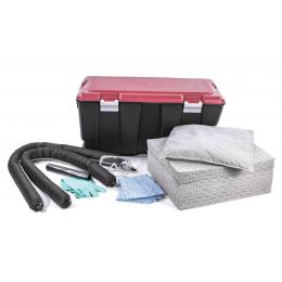 Kit anti-pollution tous liquides - Caisse PE Absorption : 75 L