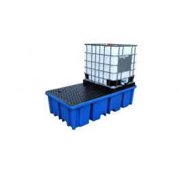 Bac de rétention en plastique  2 cuves de 1000 L ou 8 fûts
