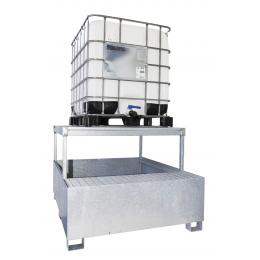 Bac de rétention en acier  1 cuve 1000 L