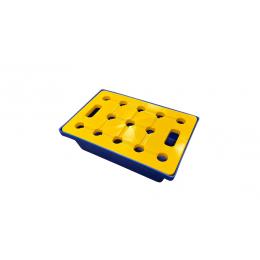 Petit bac de rétention en plastique  Capacité : 20 L