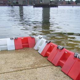 Barrière anti-inondation de 0,5 m de haut à remplissage automatique (blanc)
