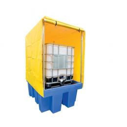 Bac de rétention fermé en plastique  1 cuve 1000 L