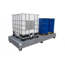 Bac de rétention en acier  2 IBC