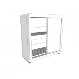 Conteneur isolé 60 mm de 3 mètres, 2 niveaux