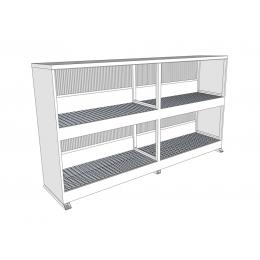 Conteneur 6 m - 2 niveaux sans porte