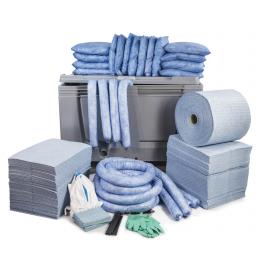 Kit anti-pollution hydrocarbure - Caisse palette  Absorption : 600 L