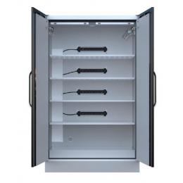 Armoire LithiumVault avec extincteur FirePro et racks de prises électriques (16A)