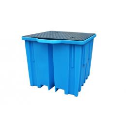 Bac de rétention en plastique 1 cuve de 1000 L